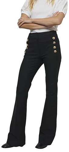 Derek Lam 10 Crosby Robertson Flare Trouser Black 8 | Amazon (US)