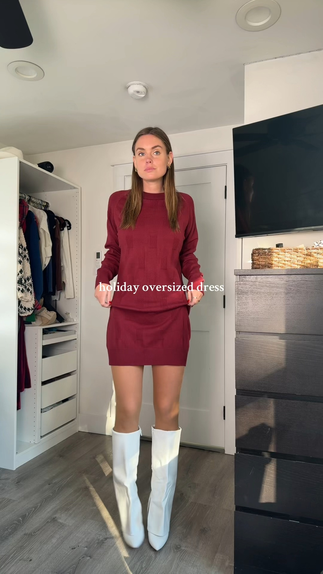 Cute dress and boots for the holidays :) 

#LTKParties #LTKHoliday #LTKCyberWeek