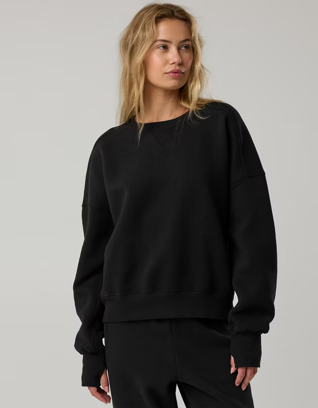 OFFLINE By Aerie Cloud Fleece Classic Crewneck | Aerie