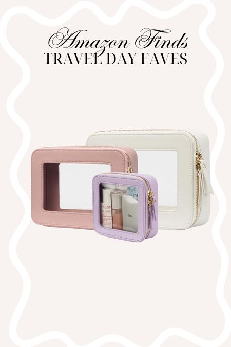 These travel pouches are so cute and come in different sizes!
Amazon finds, Amazon travel faves, Amazon travel day, travel must-haves, toiletry pouches 

#LTKfindsunder50 #LTKfindsunder100 #LTKtravel