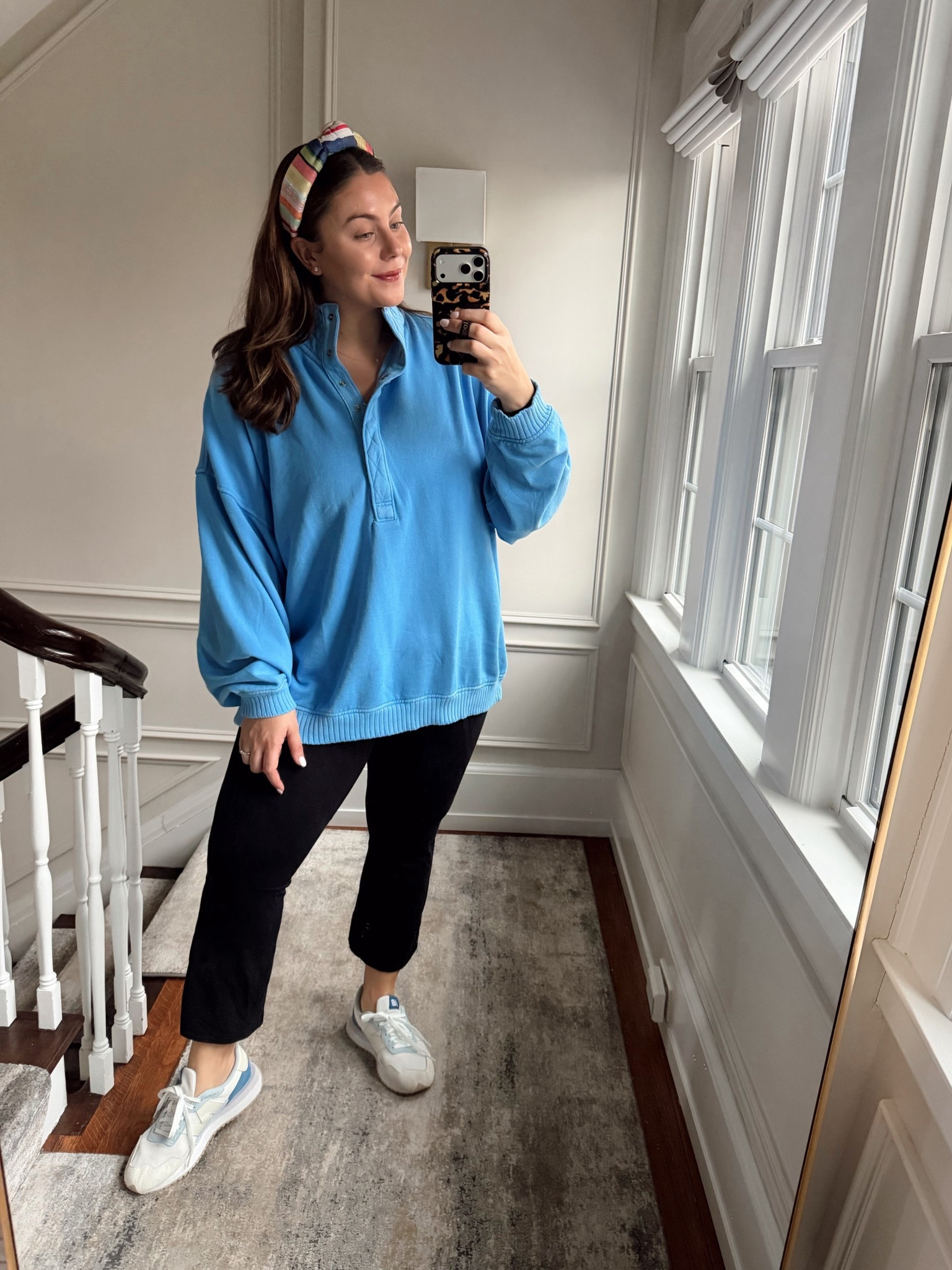 Wearing size XXL in sweater & XL in cropped flare leggings 

#LTKSeasonal #LTKootd #LTKMidsize