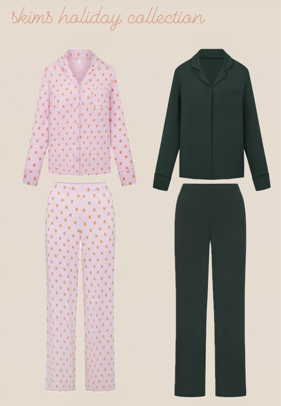 Bought the red ones last year, so comfy for all year long! Love skims! 
Matching kids sets available also!!