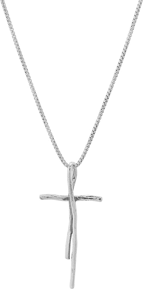 Silpada 'Organic Cross' Pendant Necklace in Sterling Silver, 18" + 2" | Amazon (US)