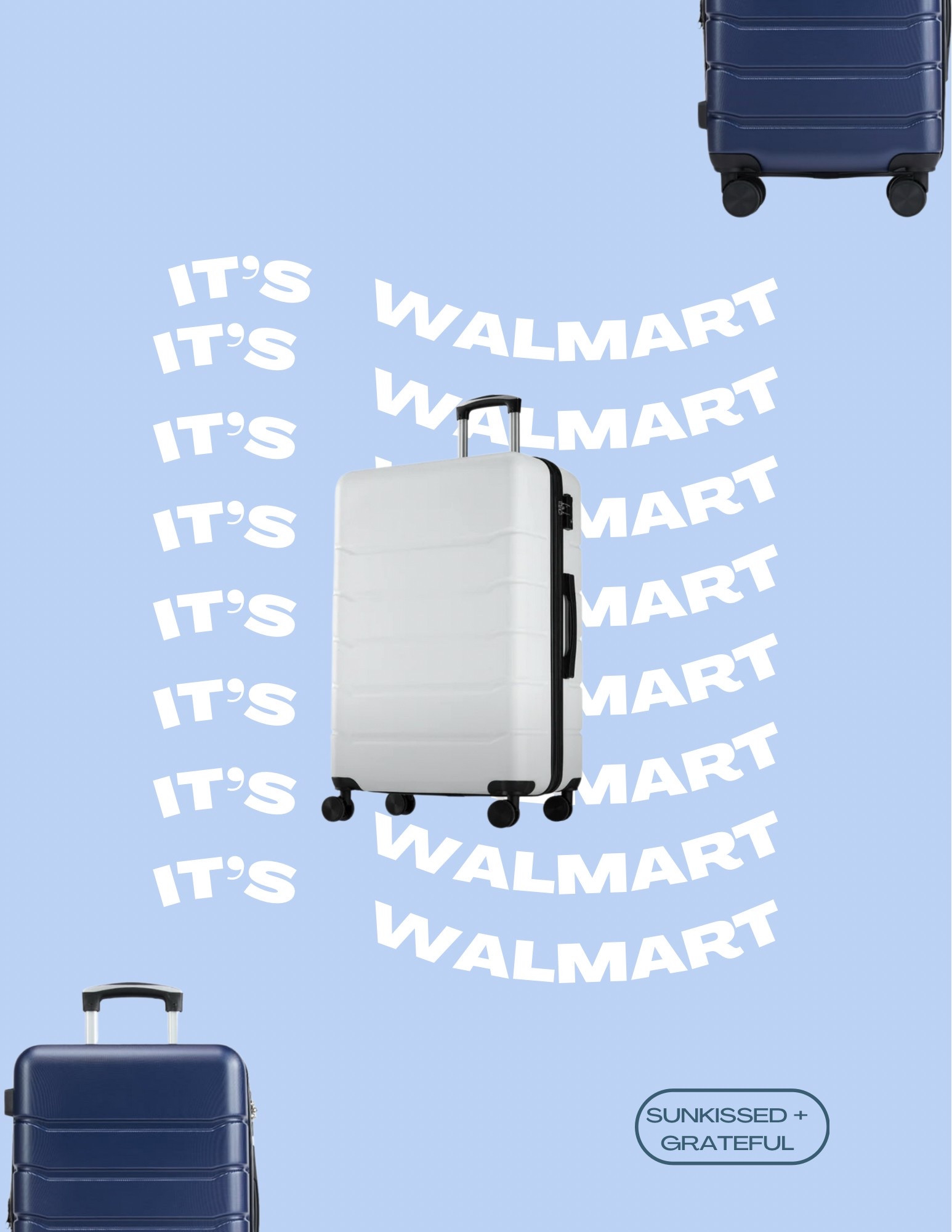 Walmart carry on suitcases under $40!!! 

#LTKFindsUnder50 #LTKTravel #LTKSaleAlert