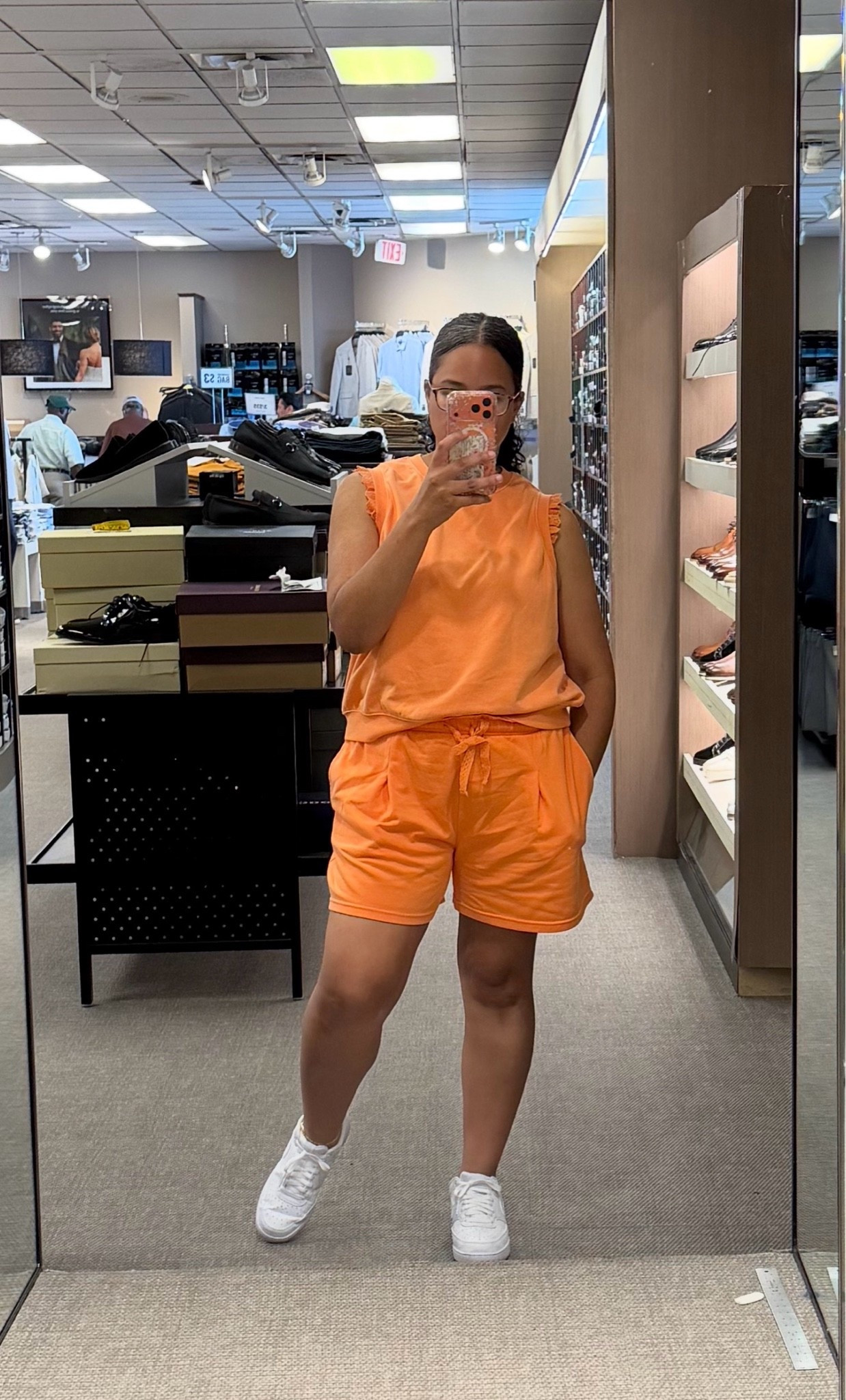 The comfiest momfit all from walmart!
Wearing a size large in both top and shorts.

#LTKootd #LTKmomlife #LTKMidsize