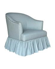 32x32 Mabel Swivel Chair With Gathered Skirt | New Arrivals | TJ Maxx