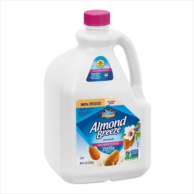 Almond Breeze Unsweetened Vanilla Almond Milk, 96 fl oz | Walmart (US)