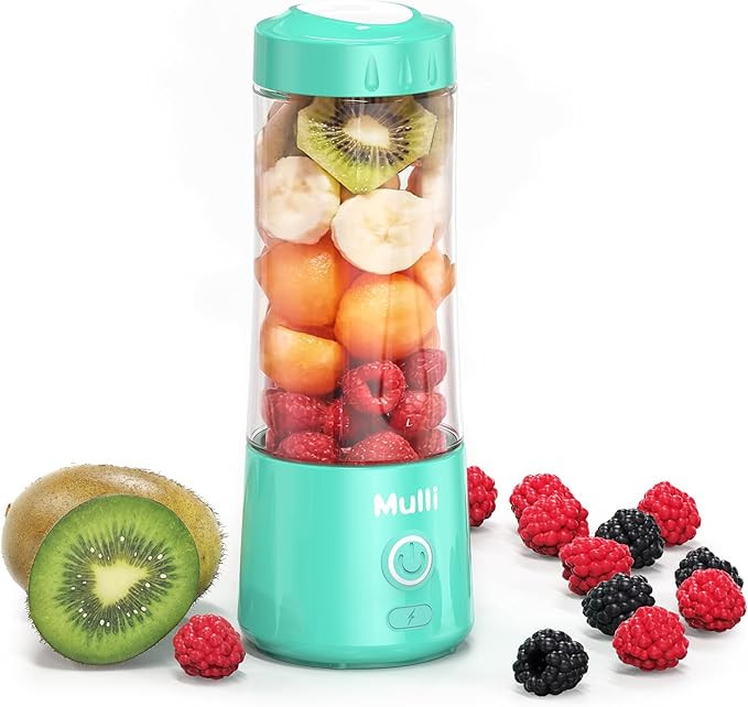 Mulli Portable Blender,USB Rechargeable Personal Mixer for Smoothie and Shakes, Mini Blender with... | Amazon (US)