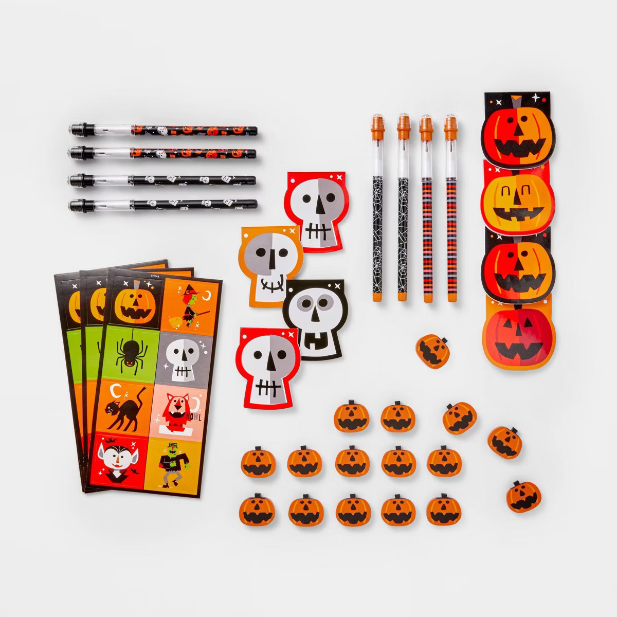 48pc Notebooks/Pencils/Erasers/Stickers Halloween Party Favors - Hyde & EEK! Boutique™ | Target
