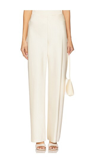 Vince Fluid Bias Pant in Ivory. - size S | Revolve Clothing (Global)