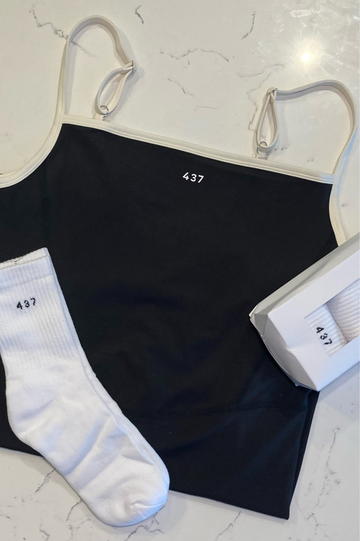 Love this onesie from 437! Their crew socks are my favorite too 

#LTKfit #LTKstyletip #LTKFind