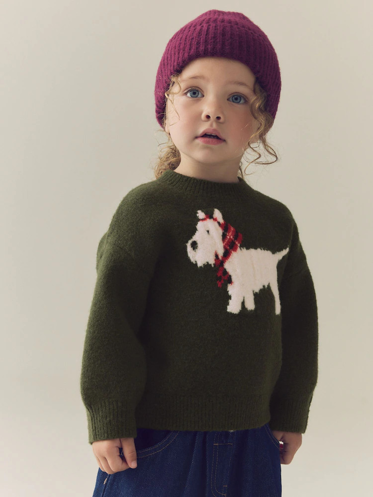 Green Scotty Dog Boxy Jumper (3mths-7yrs) | Next US