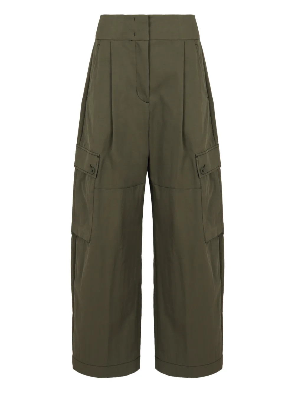 pleated gabardine trousers | Farfetch Global