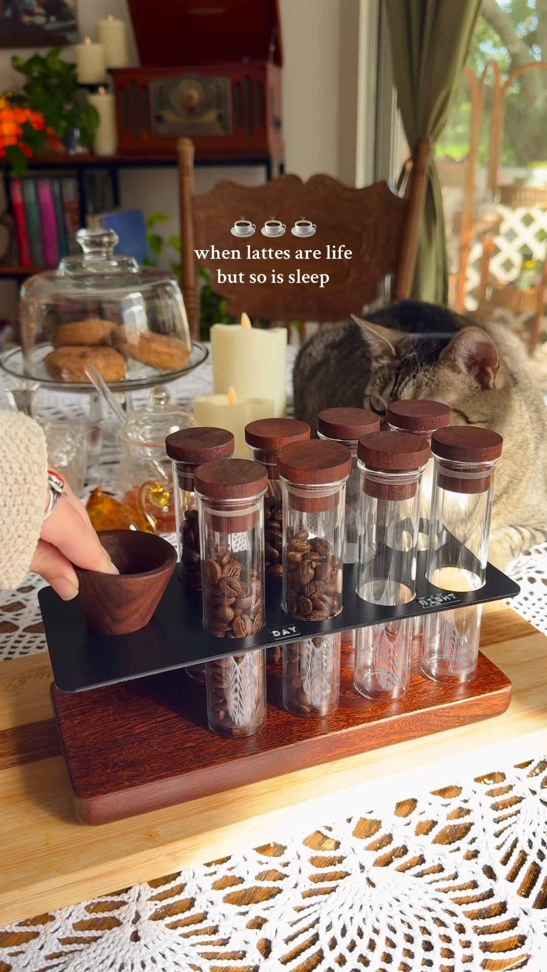 
A little coffee bean organization ASMR to prepare myself for morning lattes AND afternoon ones! (just waiting for my decaf beans to get here) ☕️🤎 

#LTKFindsUnder50 #LTKHome #LTKFamily