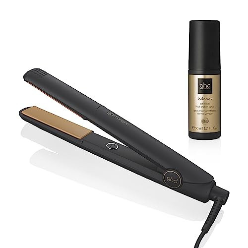 ghd Original Styler Travel Essentials Duo ― 1" Original Flat Iron Hair Straightener with Bodyguard Travel Heat Protectant Spray for Hair (1.7 fl. oz.) | Amazon (US)