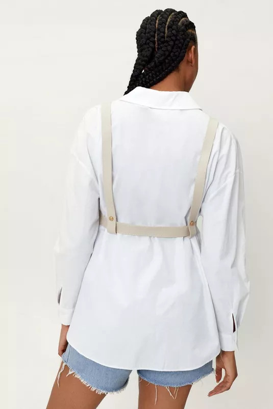 Faux Leather Buckle Harness Belt | NastyGal (UK, IE)