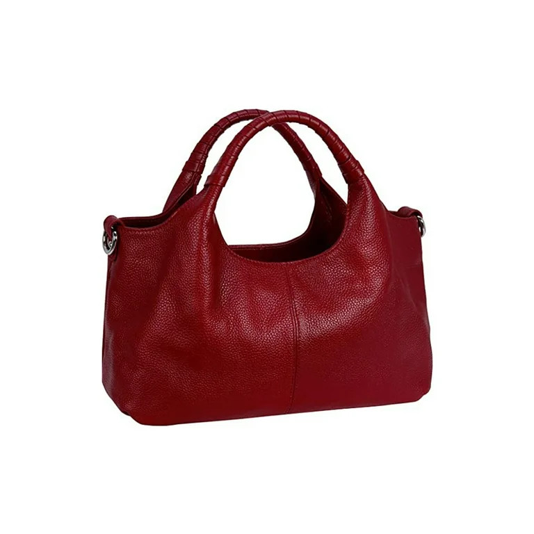 LUXUR Ladies Genuine Leather Top Handle Handbag Women Classic Satchel Crossbody Bags Purse Daily ... | Walmart (US)