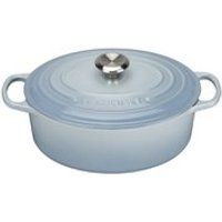 Le Creuset Signature Cast Iron Oval Casserole Dish - 29cm - Coastal Blue | The Hut (UK)