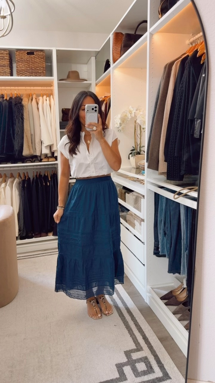 Skirt 50% off☀️ wearing an xs

#LTKOver40 #LTKSaleAlert #LTKootd