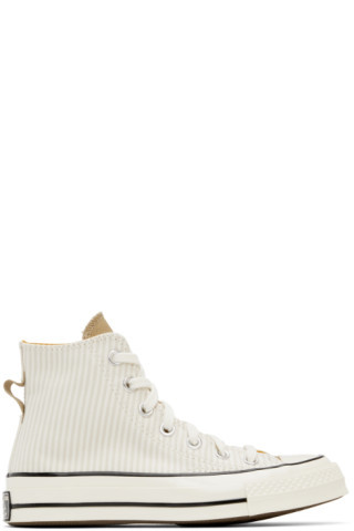 Beige Chuck 70 High Top Sneakers | SSENSE