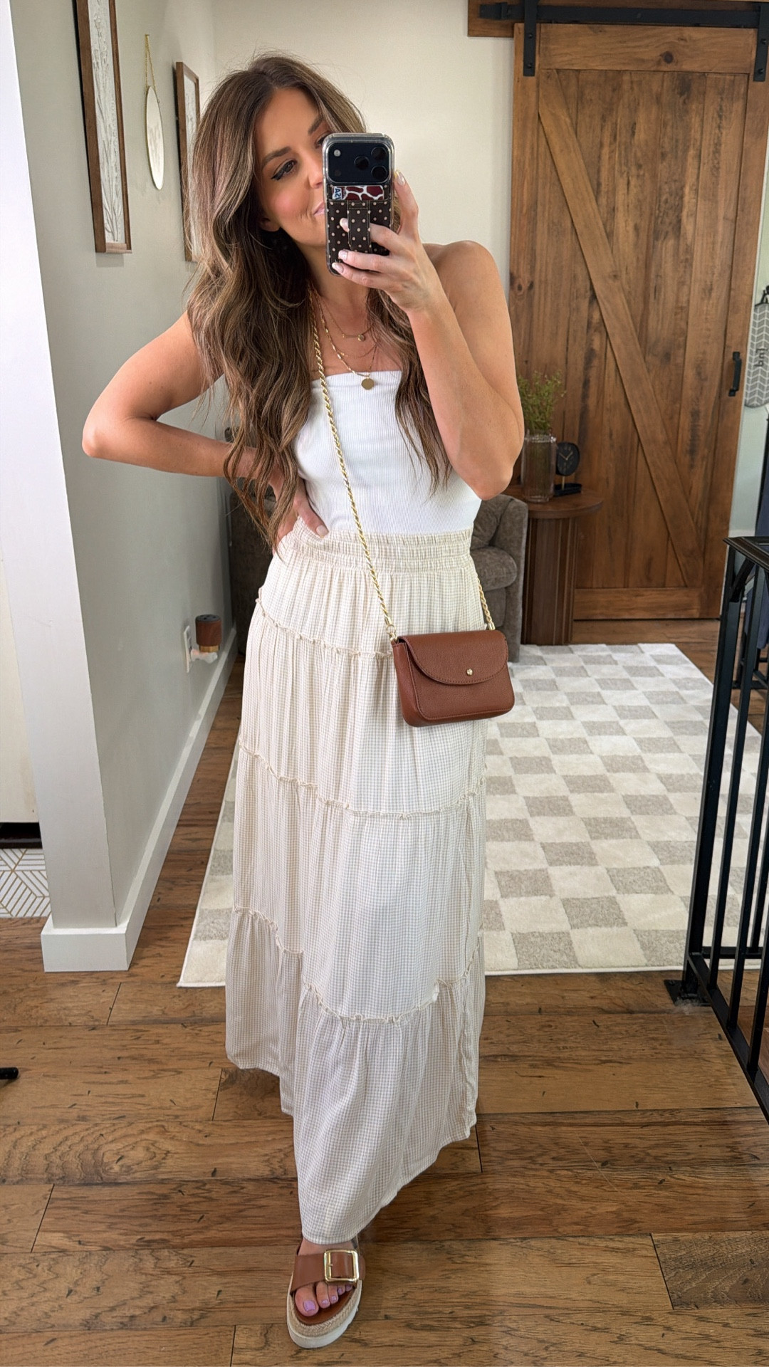 Mother’s Day is approaching and @kohls is styling me this year! If a tube top isn’t your jam throw on a tee or a tank top with this look! #kohlspartner #kohls. 
USE CODE: BUY15 to save and earn Kohl’s cash online! 🙌🏼
Top:  xsmall
Skirt: small
Shoes : TTS 

#LTKgrwm #LTKMothersDay #LTKootd