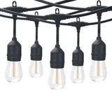 Better Homes & Gardens 48-Foot Outdoor Commercial String Lights, 24 Shatterproof LED Bulbs, Indoo... | Walmart (US)