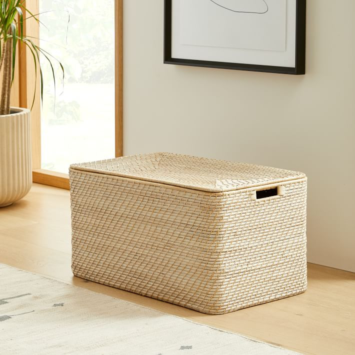 Modern Weave Rattan Baskets | West Elm (US)