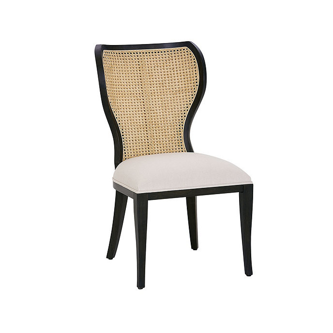 Gilmore Upholstered Dining Chair Cane Back | Ballard Designs, Inc.