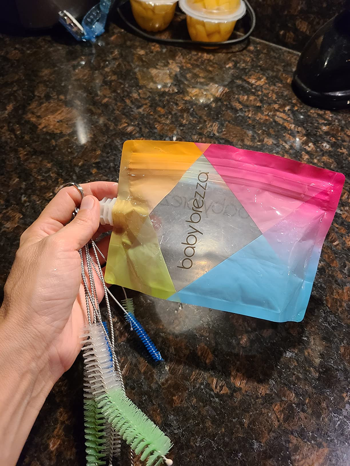 Baby Brezza Reusable Baby Food Storage Pouches, 10 Pack 7oz - Make Organic Food Puree for Kids or... | Amazon (US)