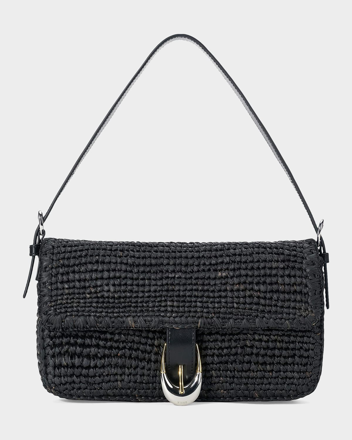 Harlow Raffia Shoulder Bag | Neiman Marcus