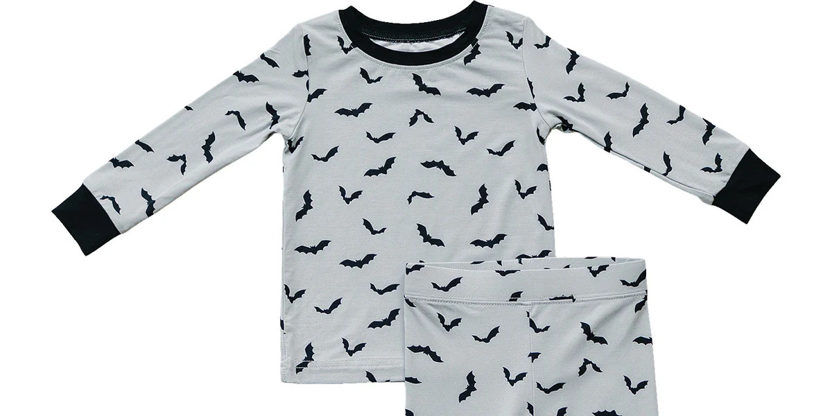 Bats Bamboo Cozy Set - Perfect for Halloween Comfort | 6-12 Months to 9/10 Years Shop Now | Mebie Baby
