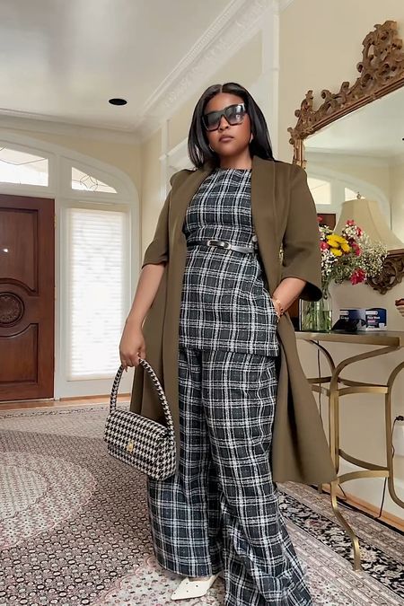The vest with wide leg pants set combo is super trendy. Add texture to it by opting for plaid or houndstooth  

#LTKstyletip #LTKover40 #LTKworkwear