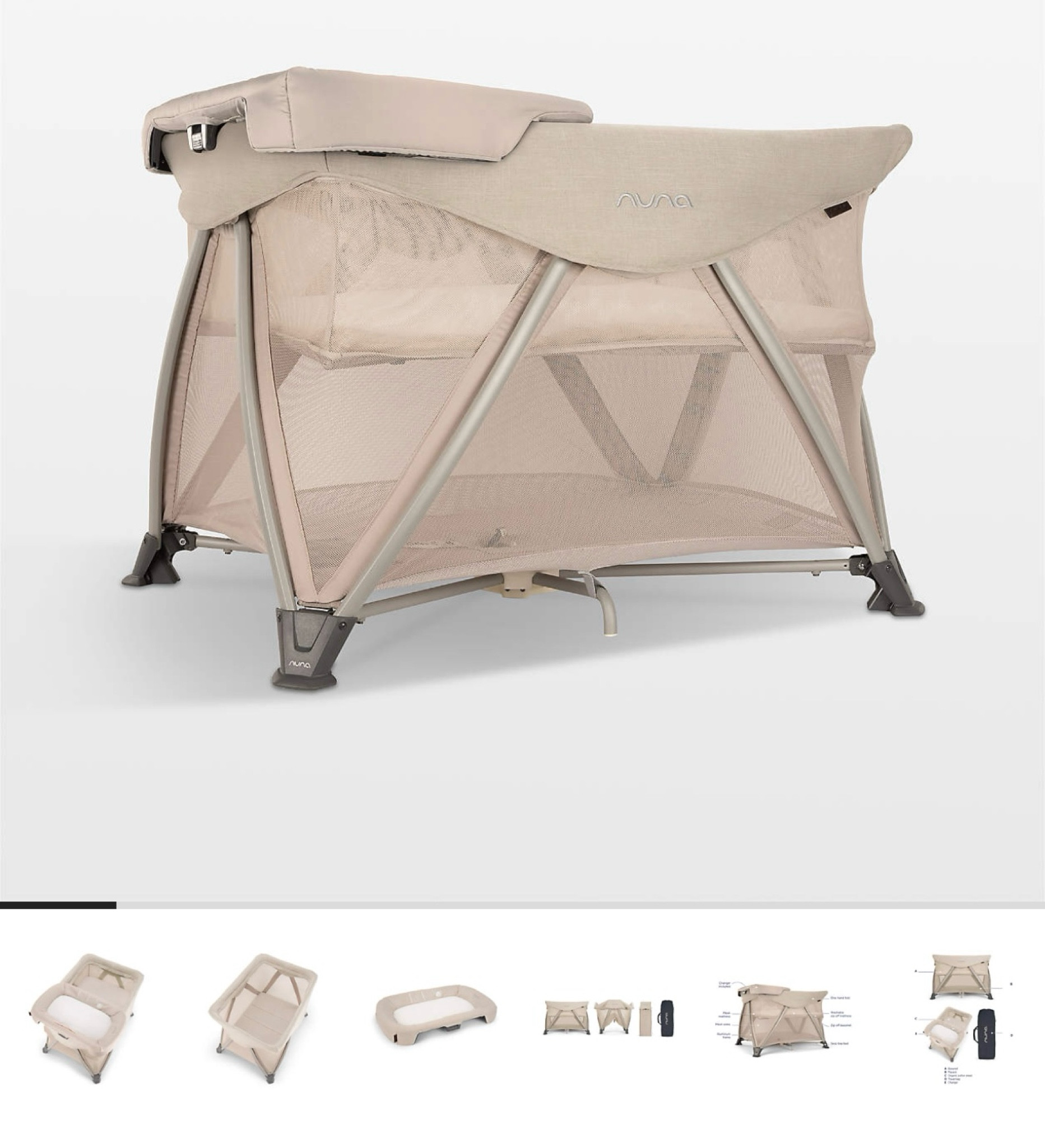 Price discrepancy 🏃‍♀️‍➡️🏃‍♀️‍➡️! $40 Nuna pack and play vs $400 for the color biscotti brown! 

#LTKBaby #LTKKids