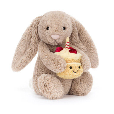 Bashful Beige Bunny 'Birthday' | Jellycat US