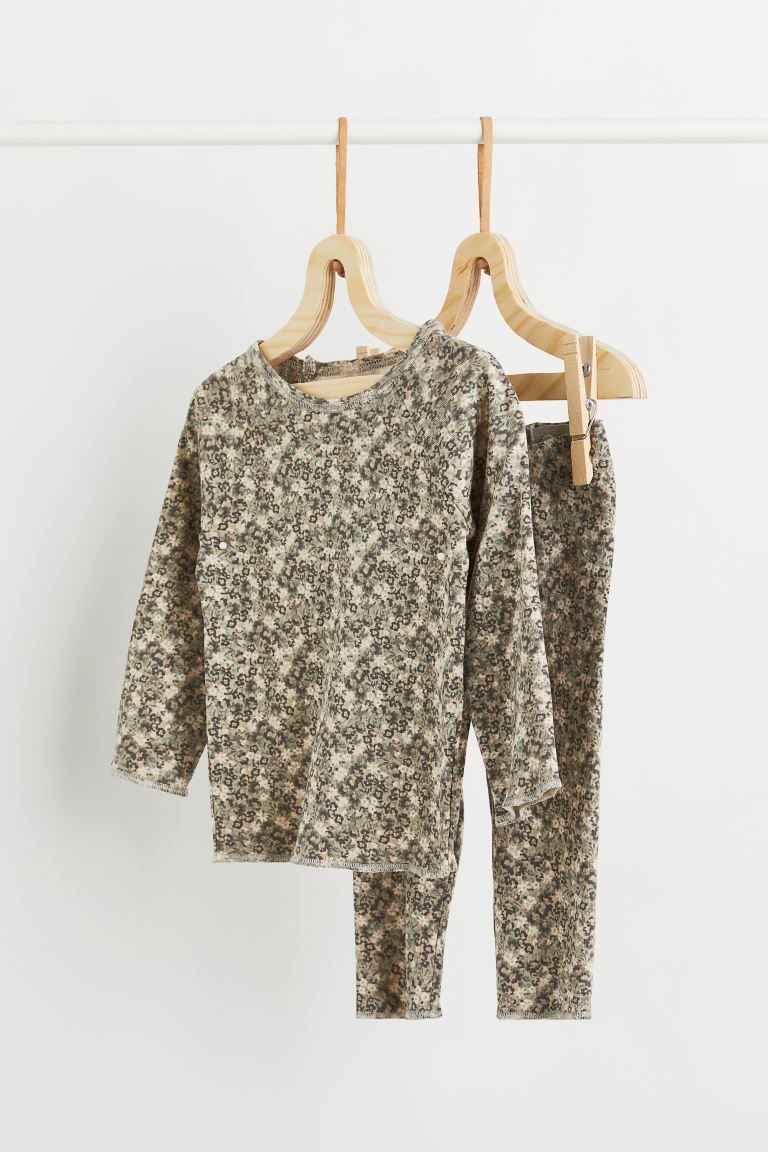 Khaki green/floral | H&M (US + CA)