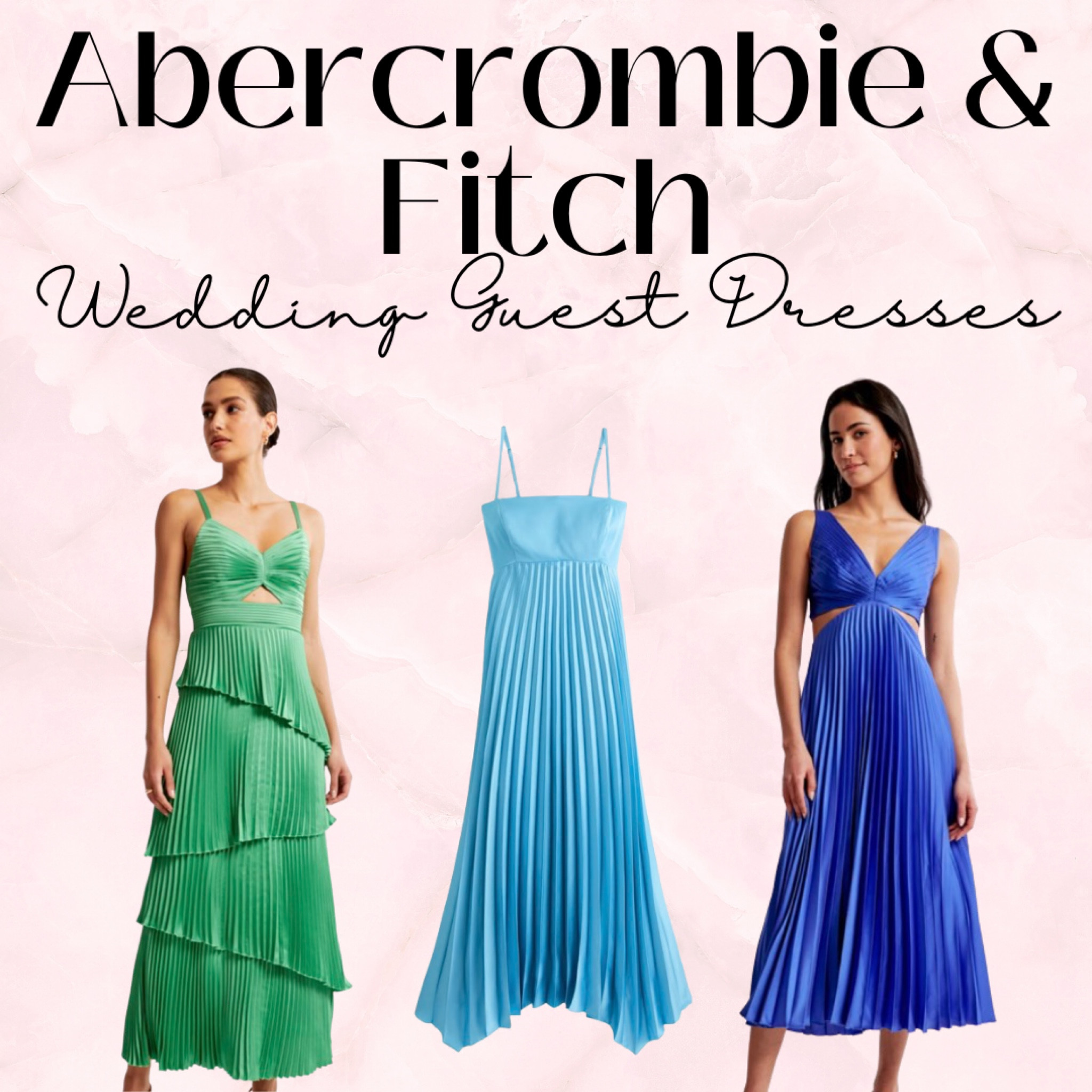 Abercrombie & Fitch has put these beautiful, pleated wedding guest dresses on sale!! Get one before they’re sold out!😊

#LTKStyleTip #LTKSummerSales #LTKSaleAlert