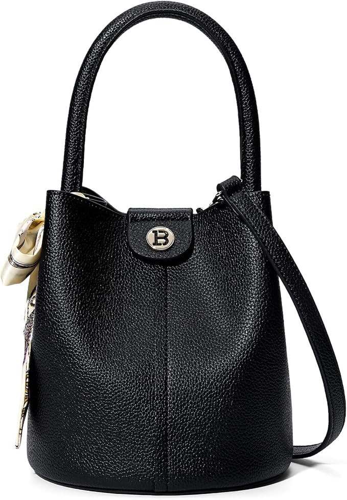 BOSTANTEN Small Crossbody Bags for Women Vegan Leather Mini Bucket Handbag Removable Shoulder Str... | Amazon (US)
