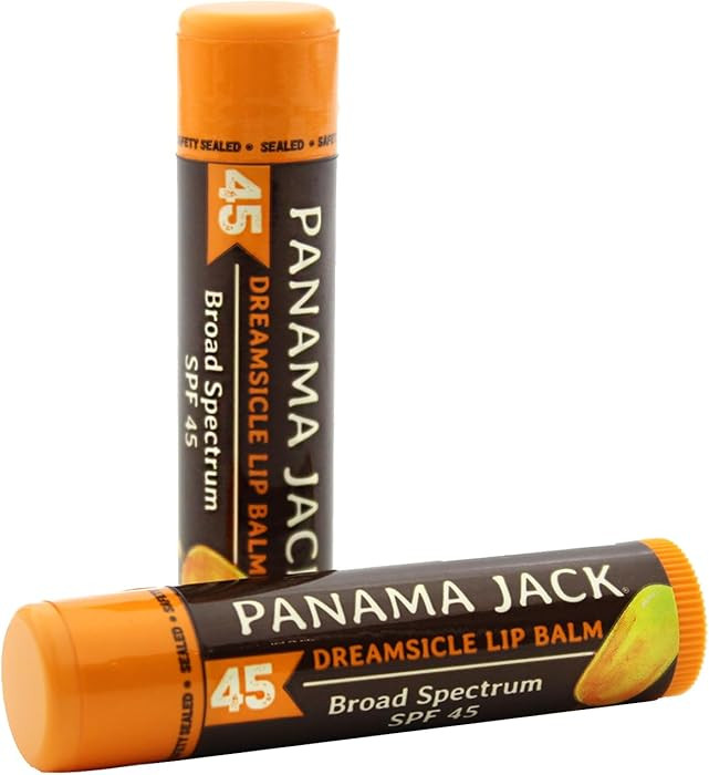 Panama Jack Sunscreen Lip Balm - SPF 45, Broad Spectrum UVA-UVB Sunscreen Protection, Prevents & ... | Amazon (US)