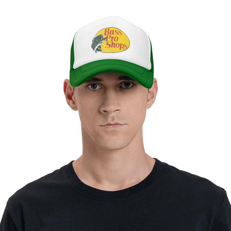 Bass Pro Shop Outdoor Hat Trucker Hats Green - One Size Fits All Snapback Closure - Great for Hun... | Walmart (US)