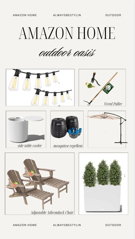 Amazon home outdoor decor, patio decor from Amazon, neutral patio decor, home decor, spring decor, summer decor, planters, umbrella, swimming pool, summer outfits, spring outfits, lighting, umbrella, home decor finds. 



Wedding guest dress, swimsuit, white dress, travel outfit, country concert outfit, maternity, summer dress, sandals, coffee table,


#LTKhome #LTKsalealert 

#LTKHome #LTKSaleAlert #LTKSeasonal
