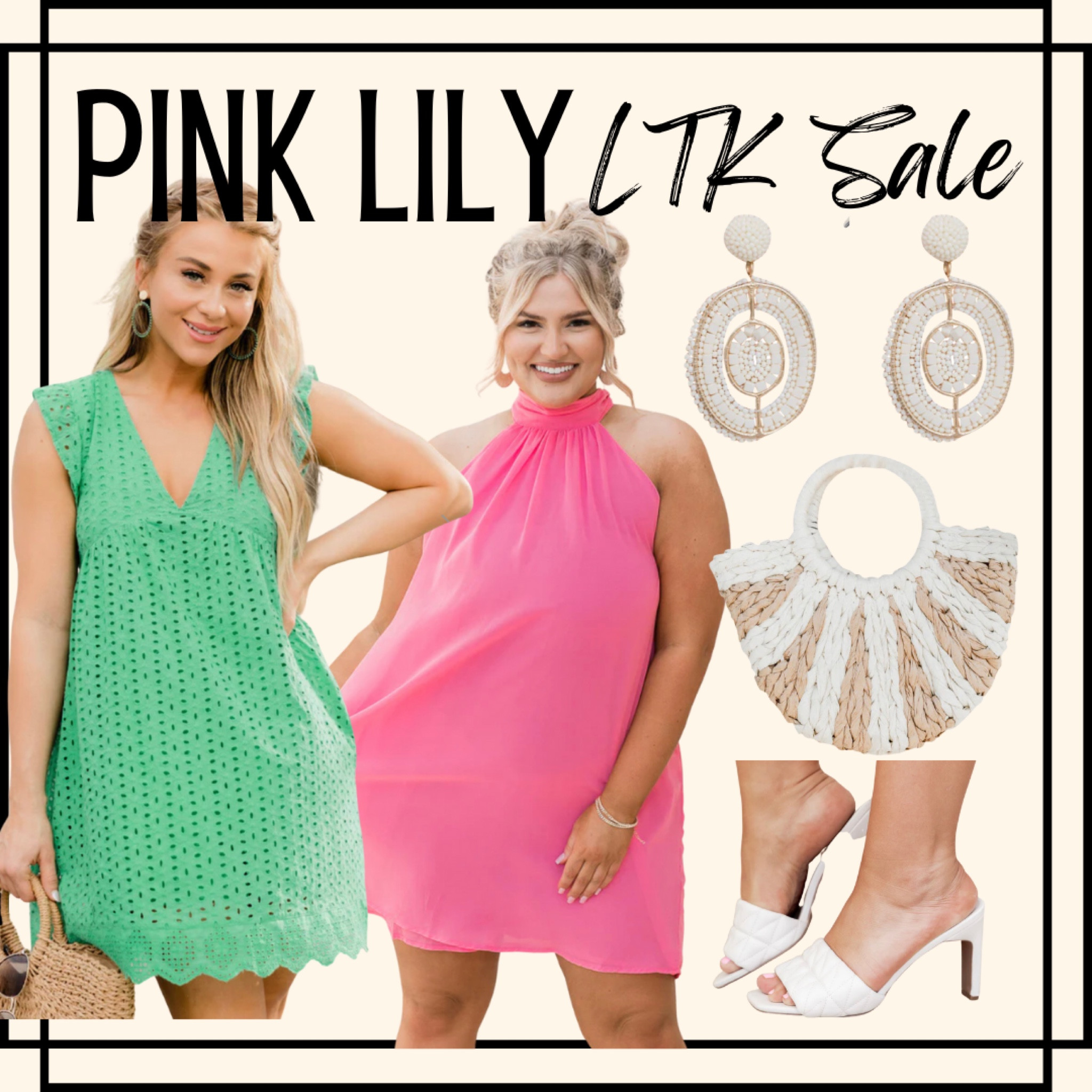 Pink Lily sale| summer dress| over 40 fashion| straw purse| casual chic| baby shower| wedding shower| affordable fashion| spring style| 

#LTKsalealert #LTKSale #LTKunder50