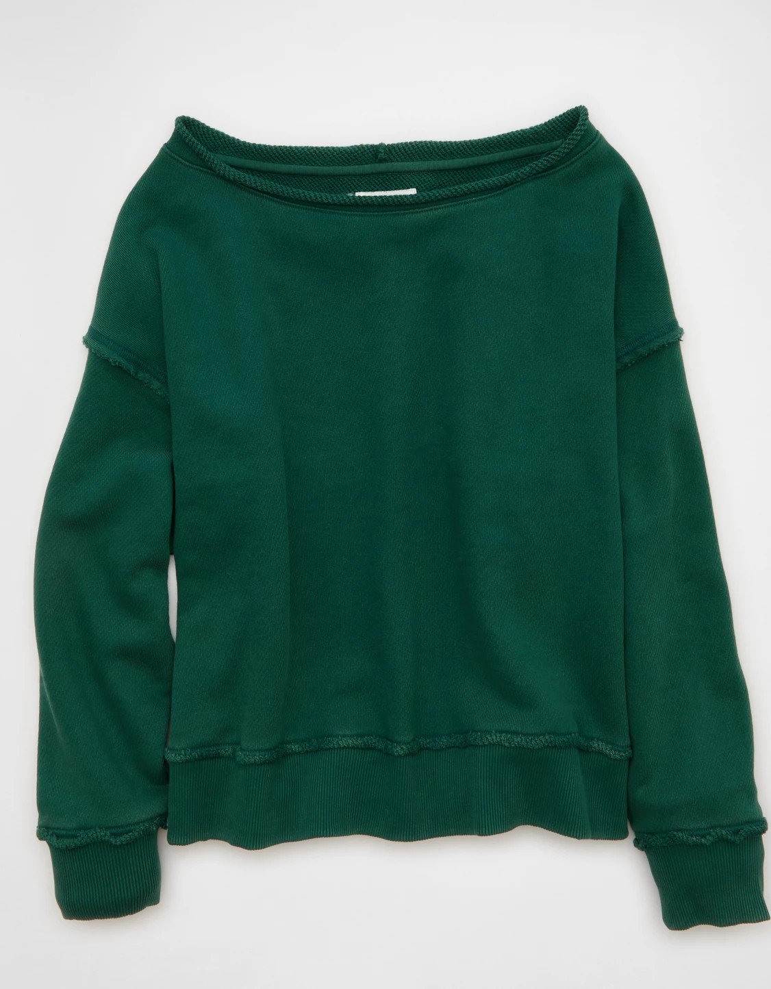 AE On a Roll Off-the-Shoulder Sweatshirt | American Eagle Outfitters (US & CA)