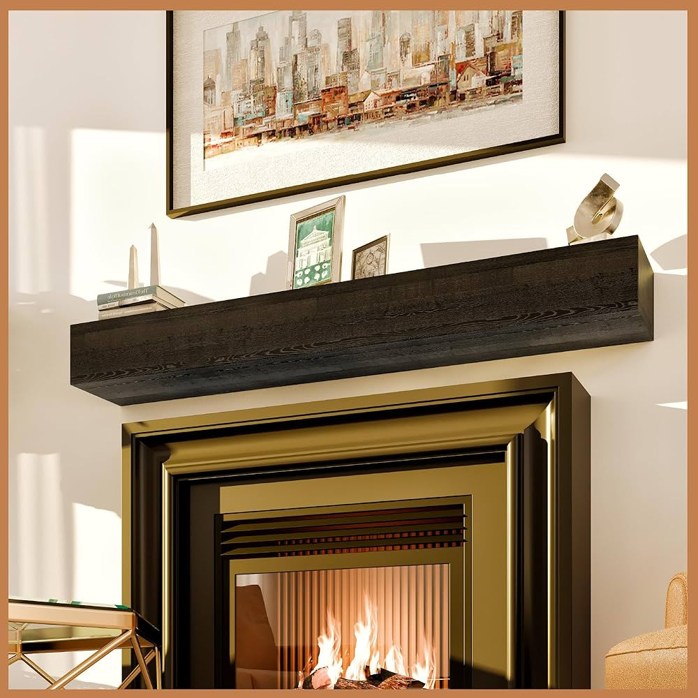 Avana Rusticfireplace Mantel - Mounted Mantles for Over Fireplace - Farmhouse Fireplace Mantle Sh... | Amazon (US)