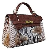 Women Python Leather Bag,Evening Tote Cross body Handbag Snake Skin Purse | Amazon (US)