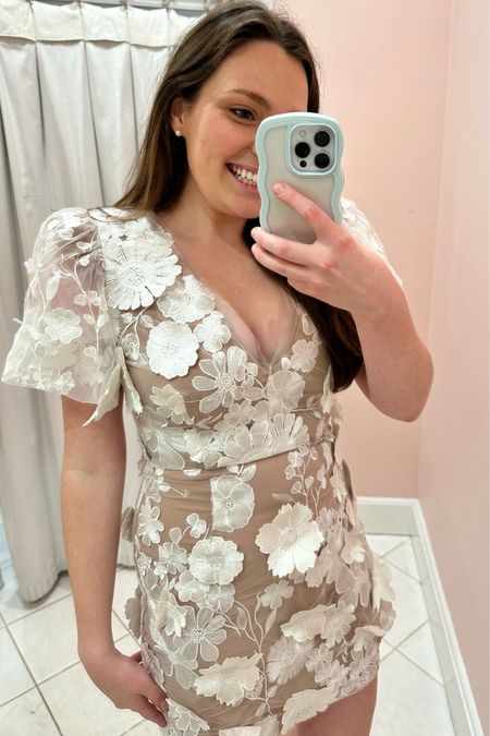 Calling brides to be! This lace appliqué dress from Elliatt is a must for wedding season. Also available from tulipsinlittlerock.com

#LTKstyletip #LTKwedding #LTKSeasonal