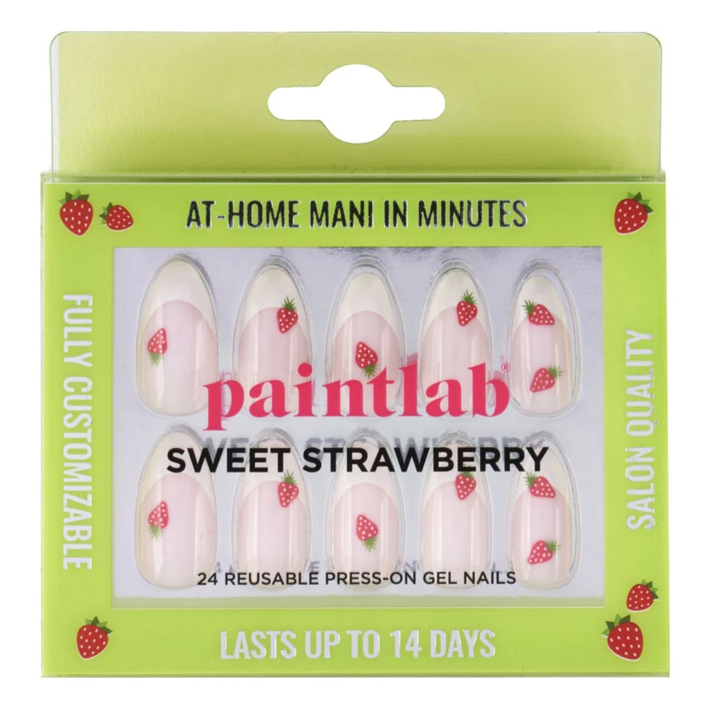 Sweet Strawberry Almond Press On Nails | PaintLab