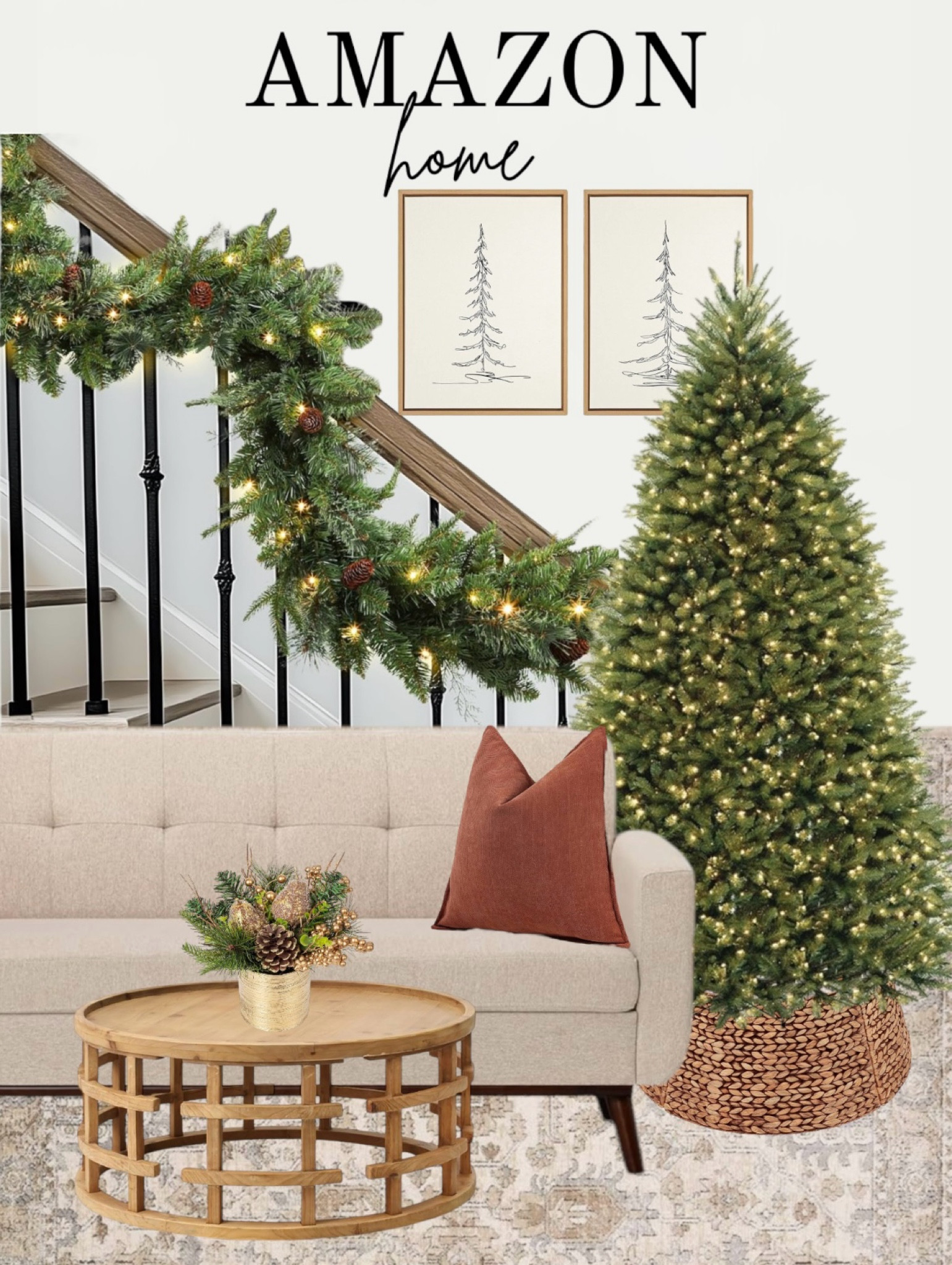 Wrap your home in warmth and style with these modern Christmas decor finds from Amazon🎄 combines cozy charm, with sleek sophistication.

Christmas garland, lit garland, pre-lit Christmas tree, Christmas tree collar, wood coffee table, throw and Accent pillows, table decor, beige couch, Christmas decor, wall decor

#CozyChristmas #ModernDecor"


#LTKHoliday #LTKSeasonal #LTKHome