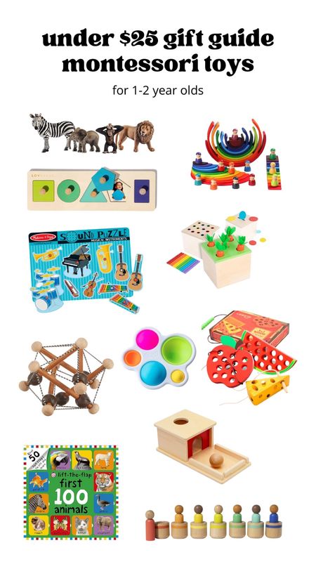 Under $25 gift guide for Montessori toys! My favorite gift ideas for children age 1-2.

#LTKbaby #LTKkids #LTKGiftGuide