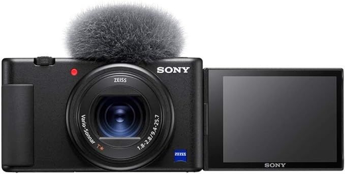 Sony Vlog camera ZV-1 | Digital Camera (Vari-angle Screen for Vlogging, 4K Video) ZV1BDI.EU - Bla... | Amazon (UK)
