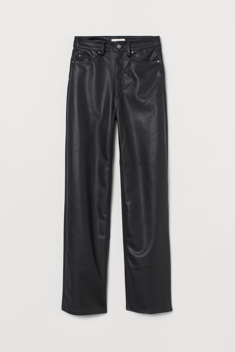 Imitation leather trousers | H&M (UK, MY, IN, SG, PH, TW, HK)